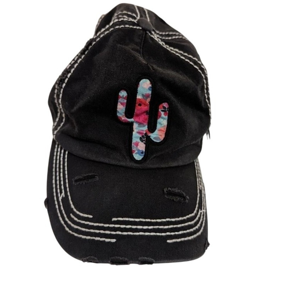 Women's distressed‎ Cotton Dad Hat Arizona Cactus Western